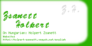 zsanett holpert business card